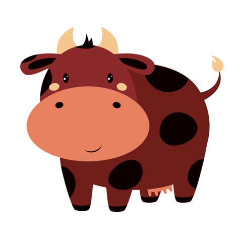Brown Cows Illustrations Royalty Free Vector Graphics And Clip Art Istock
