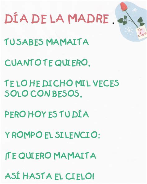 Día De Las Madres Mothers Day Poems Mothers Day Crafts Happy Mothers