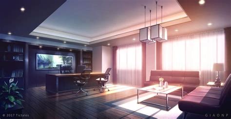 Mha X Reader Chapter 3 Luxury Office Living Room Background Design