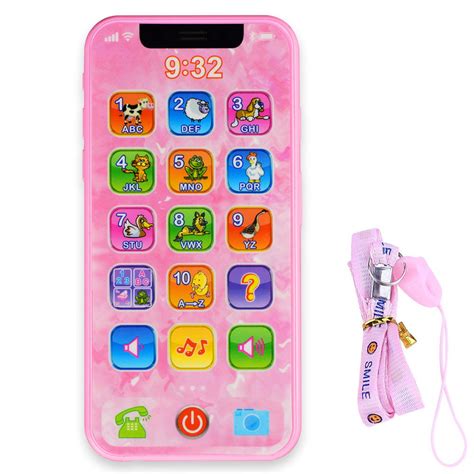 Baby Phone Toy Kids Cell Phone Toy With Lights And Music Role Play Fun