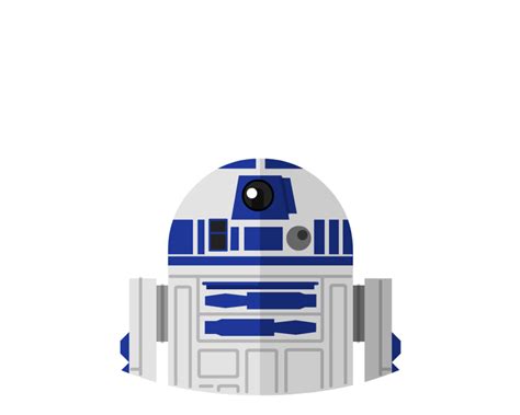 Star Warss R2 D2 Flat Icon And Avatar Yoolk Digital Ninja