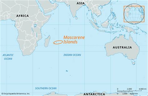 Mascarene Islands Map Reunion Mauritius Rodrigues Britannica