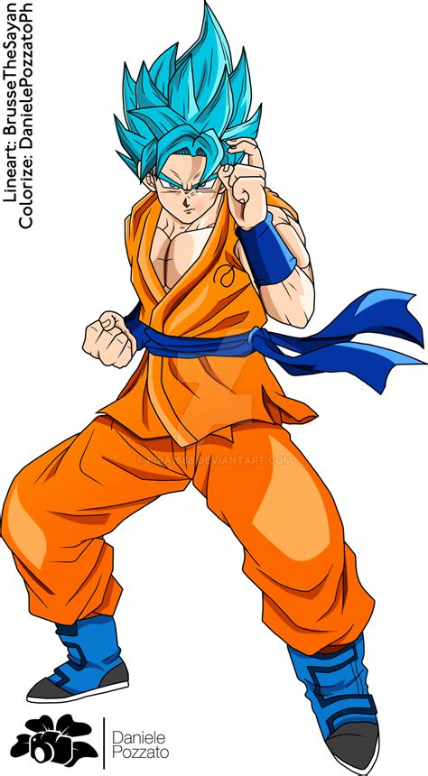 Super Saiyan Blue Goku Lineart By Brusselthesaiyan On Deviantart