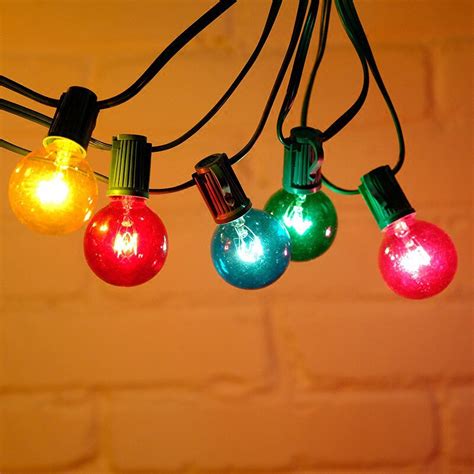 Buy Led G40 Colorful Bulb Globe String Lights 25ft