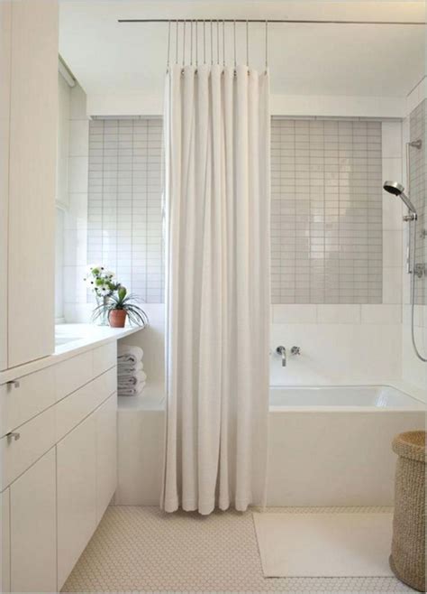 Shop ebay for great deals on shower curtain track. 15 Gorgeous Stunning Bathroom Curtain Ideas For Beautiful ...