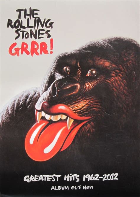 The Rolling Stones Grrr Small Thailand Promo Poster Sexy Gorilla With Lips Ebay