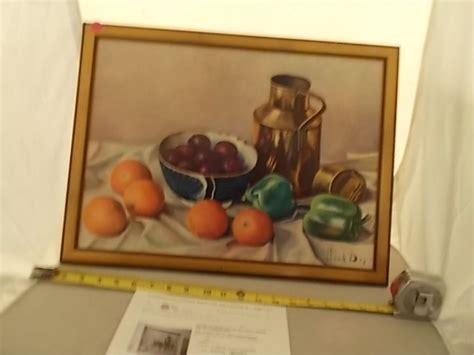 Oil On Board By Henk Bos Henk Bos Still Life Litho Print