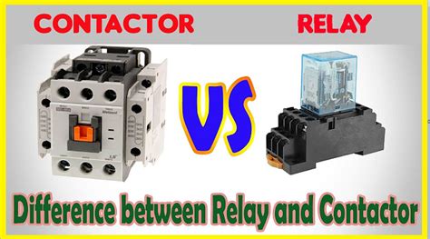 The diagram shows an inner section diagram of a relay. Difference between a Contactor and a Relay - electrical ...
