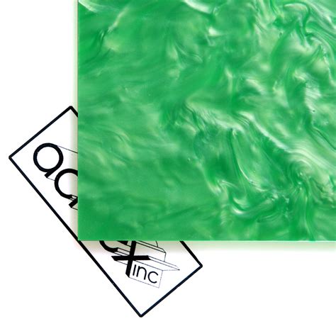 Acriglas® Pearlescent Light Green Acrylic Sheet Acrilex