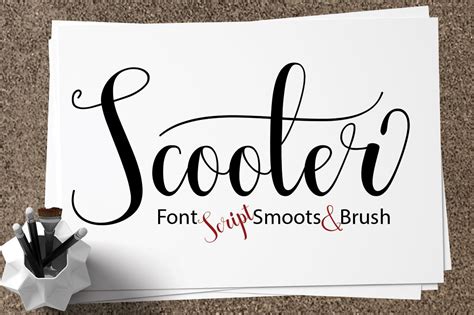 Scooter Font By Rt Creative · Creative Fabrica Art