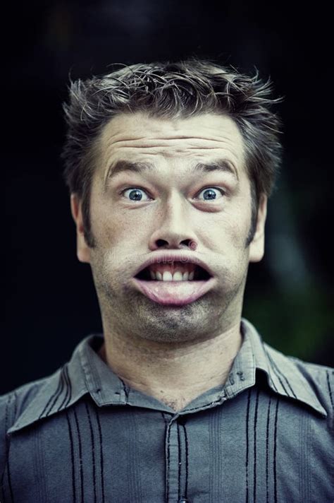Man Making A Funny Face Stock Photo Image Of Humorous 14720946