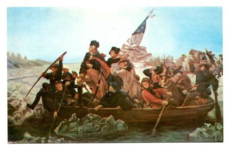 George Washington Crossing The Delaware River Painting View Painting