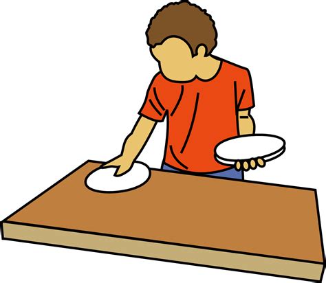 Download Laying The Table Clipart Cartoon Set The Table Png Image
