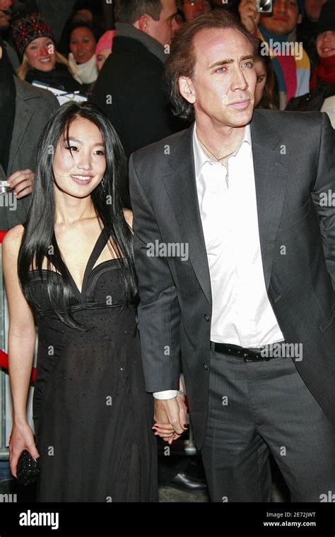 Actor Nicolas Cage And Wife Alice Kim Attend The Premiere Of Ghost