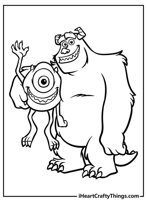 Monsters Inc Coloring Pages Free Ilustrator Seni Gamb Vrogue Co
