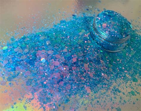 Mermaid Chunky Glitter Craft Glitter Pinky Blue Glitter Ocean