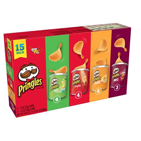 Pringles Variety Pack Potato Crisps Chips 206 Oz 15 Count Walmart