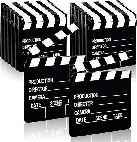 Jecery Movie Film Clap Board Halloween Party Props 7 X 8