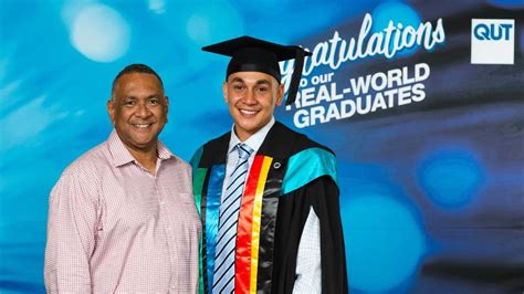 Qut Study Success Father And Son Celebrate Dual Qut Graduations
