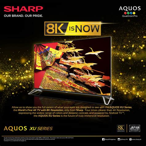 Sharp Introduces The First Ever 4k Tv With The Worlds Highest 8k
