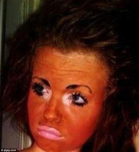 The Oompa Loompa Style Tan Is The First Downfall In This Womens Look