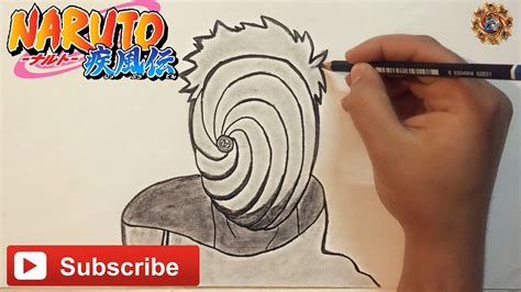 Speed Drawing Uchiha Obito And Tobi Naruto Shippuden Drawing Tutorial