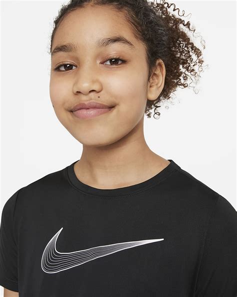 Nike Dri Fit One Big Kids Girls Short Sleeve Training Top Nike Jp