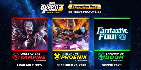 Marvel Ultimate Alliance 3 Gets The Rise Of The Phoenix Dlc Featuring