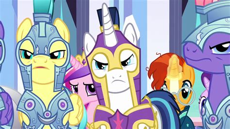 Изображение Shining Armor And Royal Guards Unconvinced S6e16png