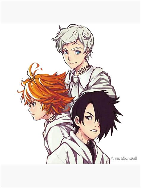 The Promised Neverland Cute Ray Emma And Norman Art Print For Sale