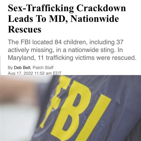 Rtj On Twitter Rt Bamfi Sex Trafficking Crackdown Leads To Md
