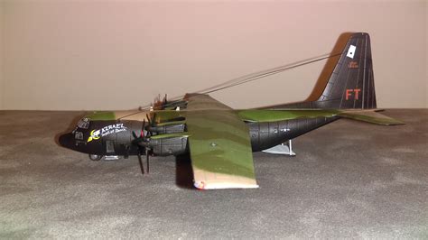Ac 130a Gunship Aircraft Plastic Model Airplane Kit 1144 Scale