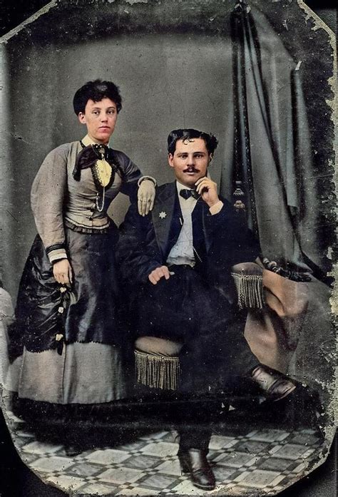 Victorian Couple Colorized By Ahmet Asar Painting By Celestial Images