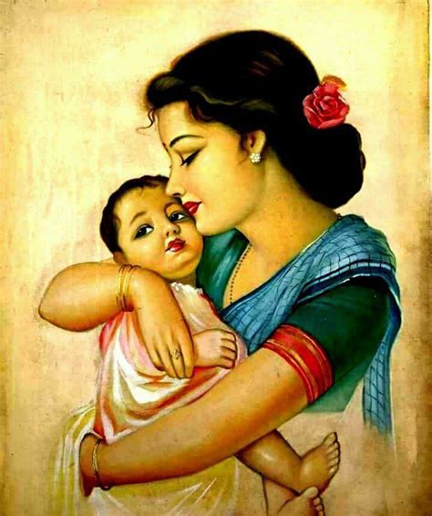 Pin By Midhuna On Arts Mother And Child Painting Mother Painting