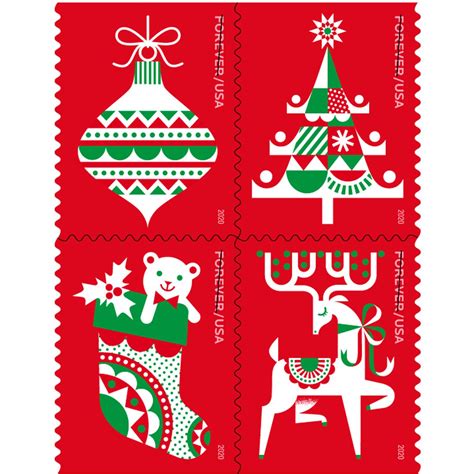 The U S Postal Service Unveils Their New Holiday Stamps Collection