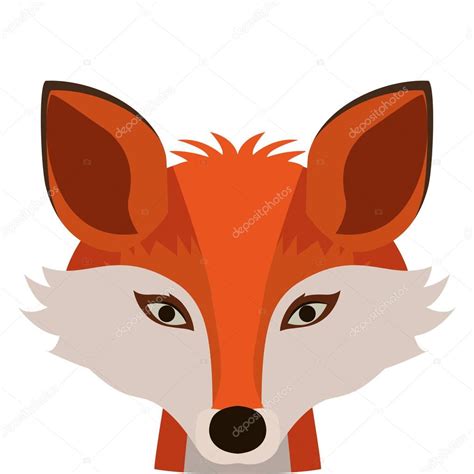 Fox Icon Animal Cartoon And Nature Theme Isolated And Drawn Design