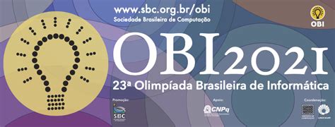﻿inscrições Para A Olimpíada Brasileira De Informática 2021 Obi2021