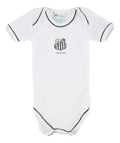 Camisa Bebê Santos Torcida Baby Body Curto Oficial Nf MercadoLivre