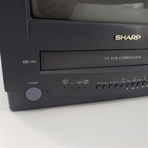 Sharp 13 TV VCR Combo VHS Player Recorder 13VT N100 Retro Gaming CRT