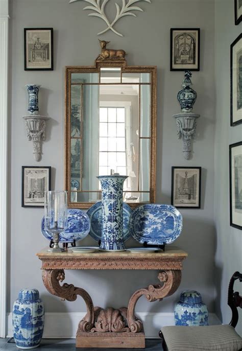 One Designers Obsession With Blue And White Porcelain Blue Decor
