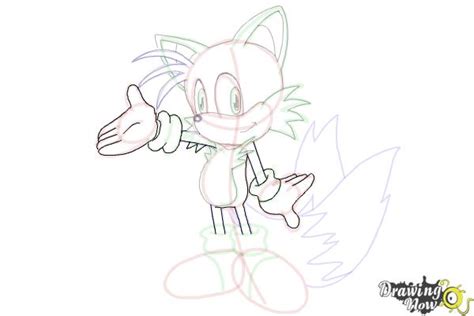 How To Draw Miles Prower Tails From Sonic Drawingnow
