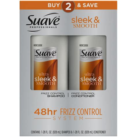 Suave Professionals Ultra Sleek And Smooth Shampoo And Conditioner With