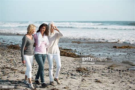 Mature Women On The Beach Photos And Premium High Res Pictures Getty Images
