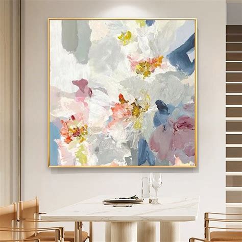 Original Abstract Blossom Oil Painting On Canvas Abstract Etsy