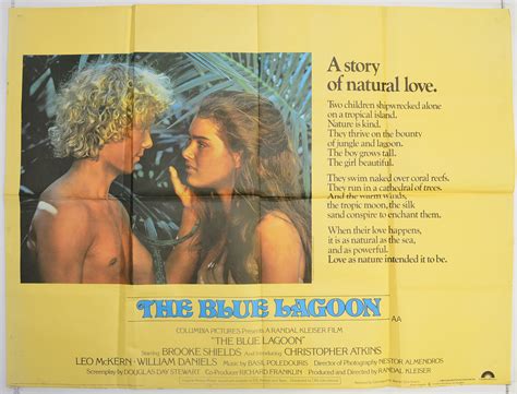 blue lagoon the original cinema movie poster from british quad posters and