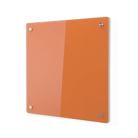 Magnetic Glass Board Write On® 500x500 Mm Orange Aj Products