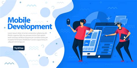 Mobile Development Apps Websites And Landing Page Template Make Mobile