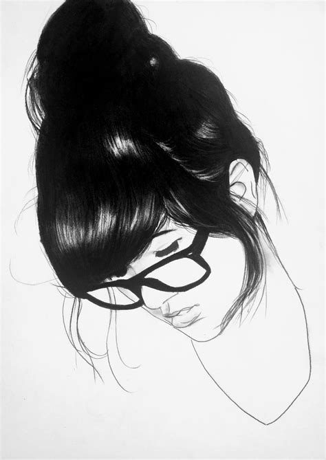 Nerdy Girl Drawing By Denny Stoekenbroek Saatchi Art