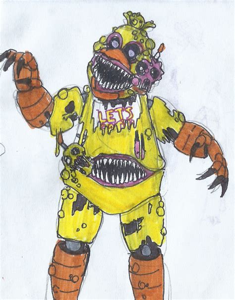 Twisted Chica Scanned By Freddlefrooby On Deviantart