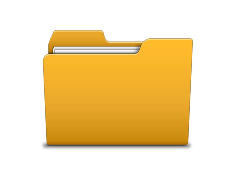 Yellow Illustration Folder Icon Psd Free Psdvectoricons